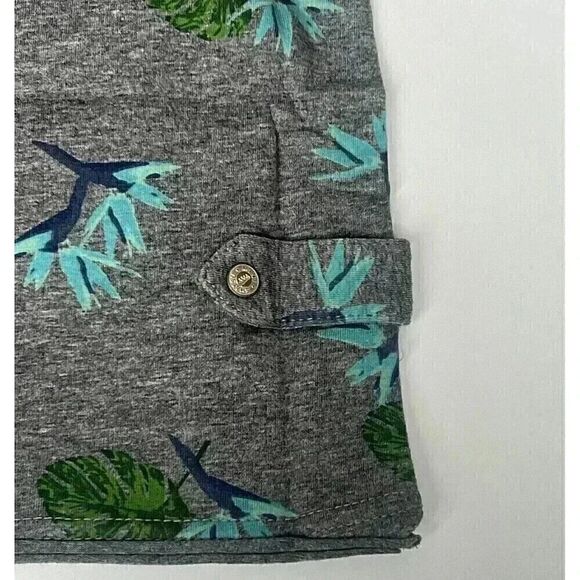 NWT Mini Shatsu Aloha Suspenders Polo Tropical/Birds Grey Toddler Boy 2T - Picture 10 of 13